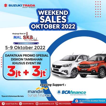 Suzuki event weekend sales Oktober 2022 di Mal Ska (foto/ist)